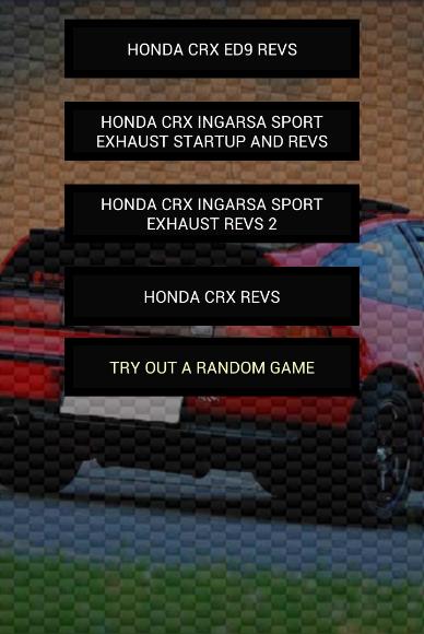 Engine sounds of CRX