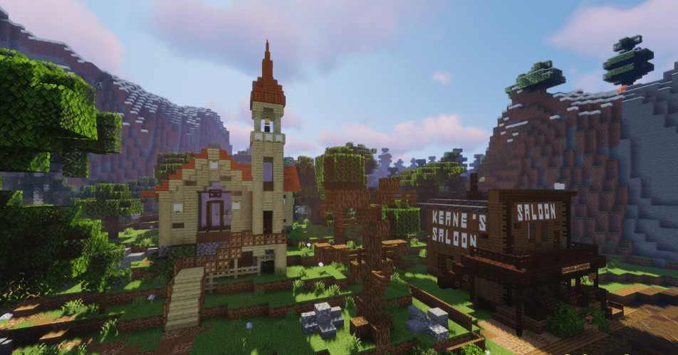 Minecraft RDR2 Red Dead Redemption 2지도