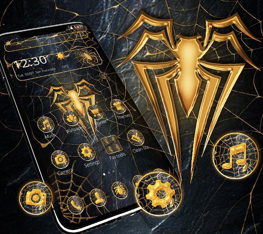 Gold Metal Amazing Spider Theme