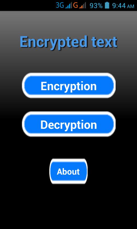 Encrypted text