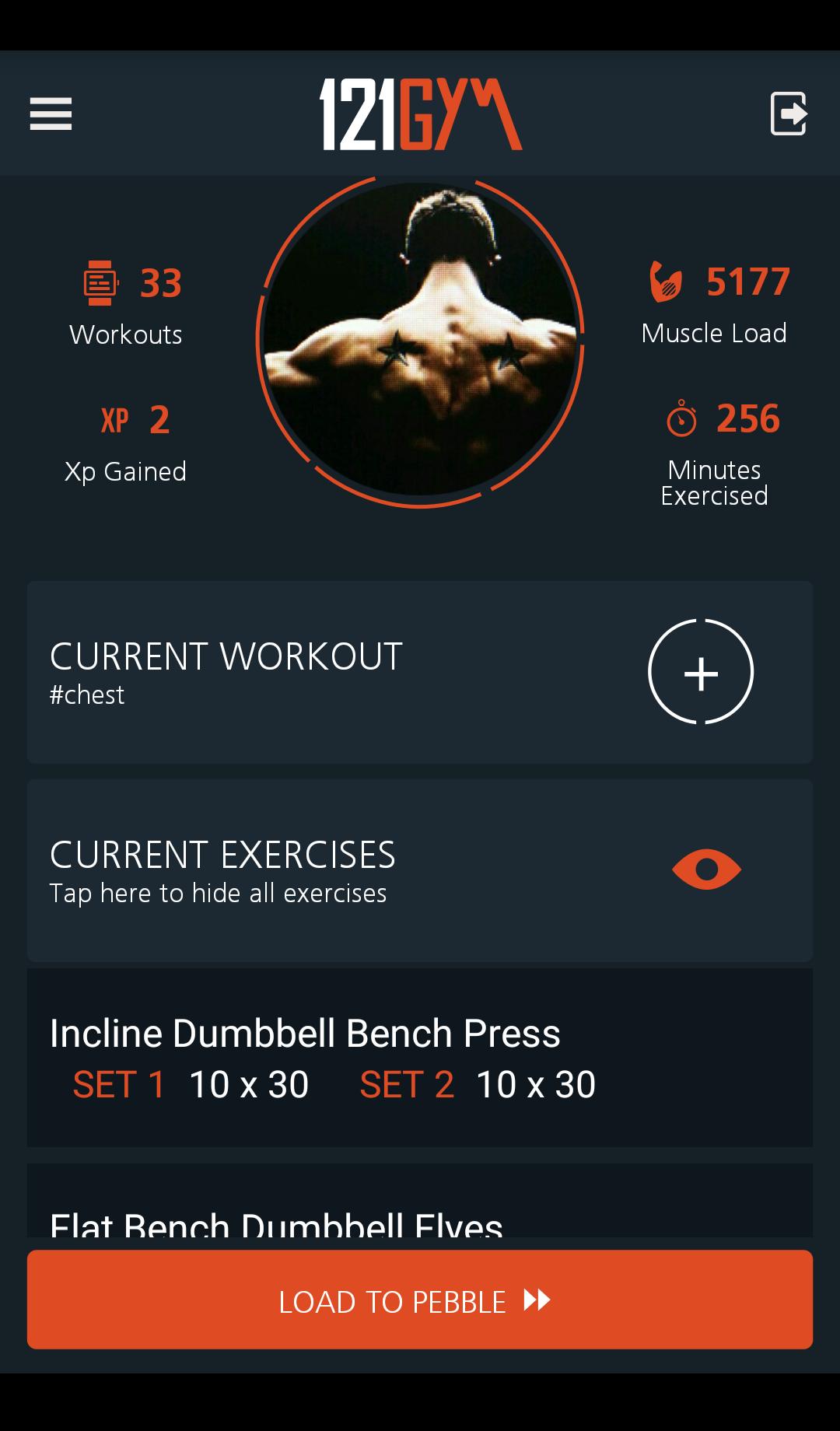 121Gym Custom Pebble Workouts