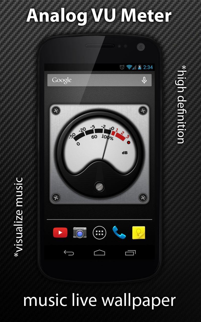 VU Meter Live Wallpaper Free