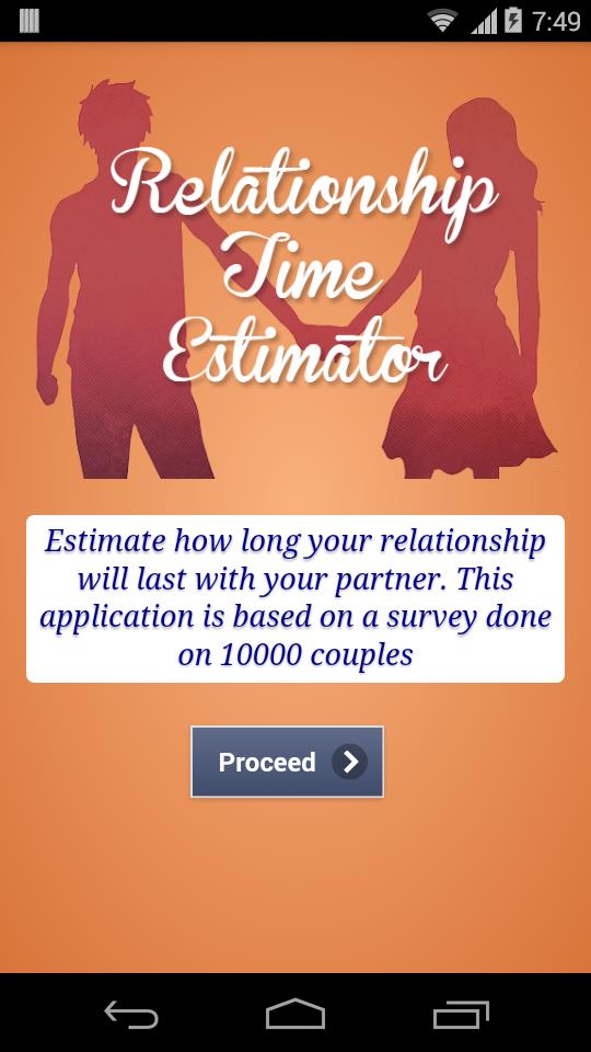 Relationship Time Estimator