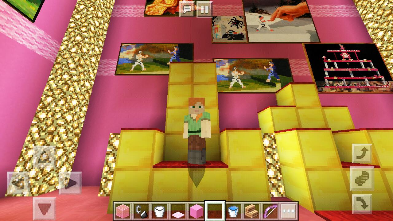 Pink Diamond Princess Castle MCPE Girl Game